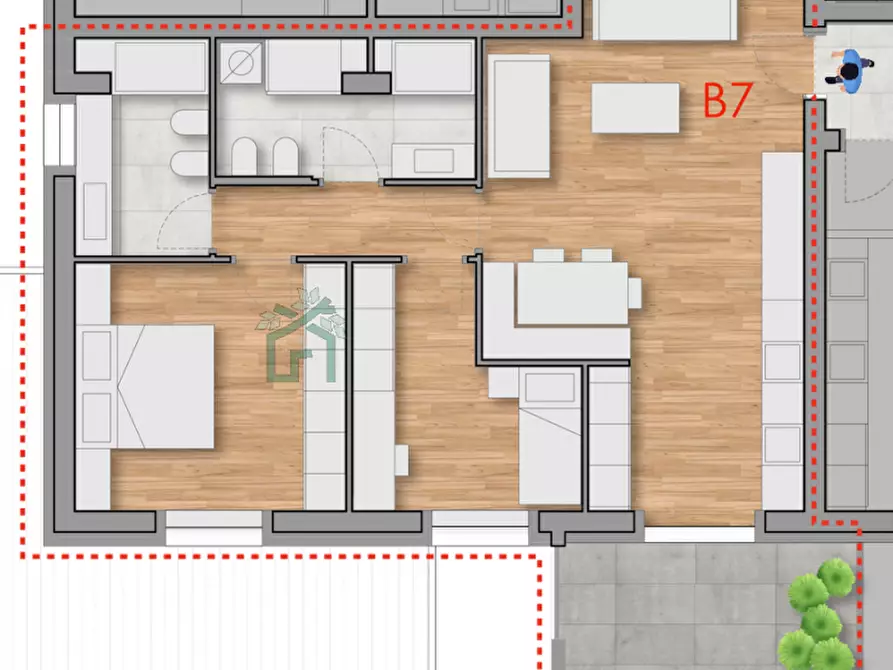 Immagine 8 di Appartamento in vendita  in Via Antonio Gramsci a Belfiore