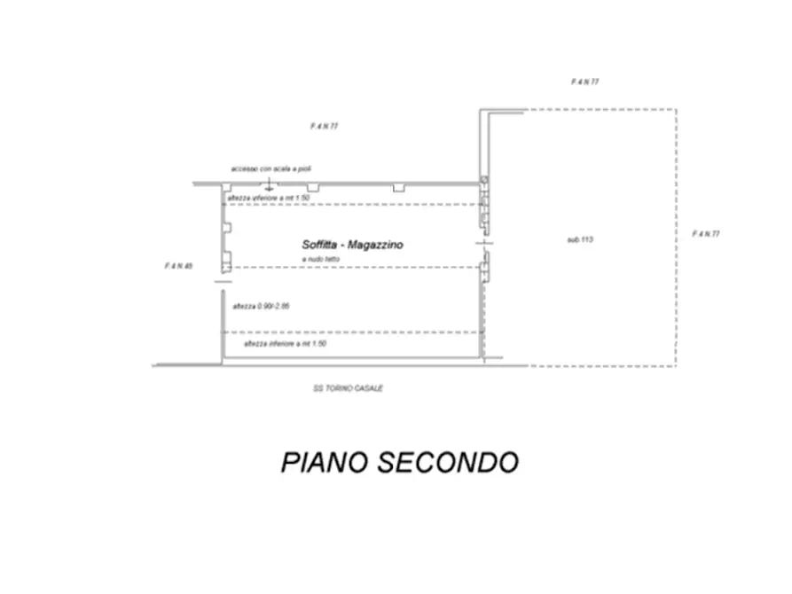 Immagine 45 di Appartamento in vendita  in Via Casale 49 a San Sebastiano Da Po