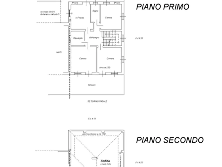 Immagine 41 di Appartamento in vendita  in Via Casale 49 a San Sebastiano Da Po