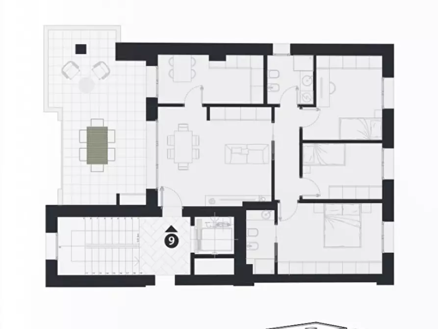 Immagine 17 di Appartamento in vendita  in VIA ANTONIO ZUCCHI a San Lazzaro Di Savena