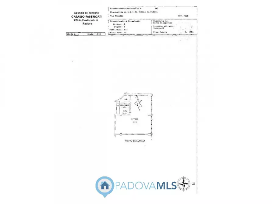 Immagine 9 di Ufficio in vendita  in via venezia 92 a Padova