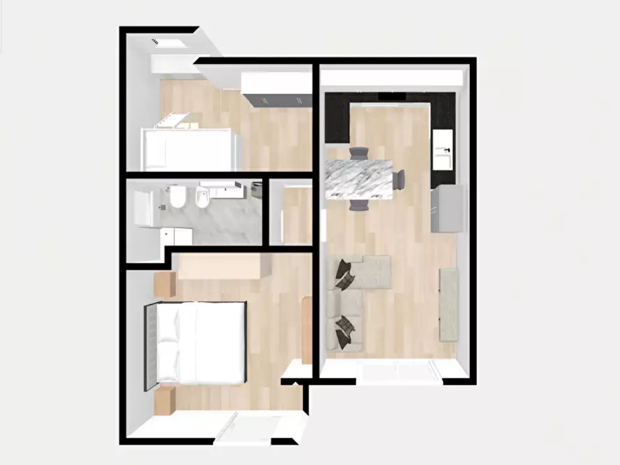 Immagine 12 di Appartamento in vendita  in via Carlo Alberto a Moniga Del Garda