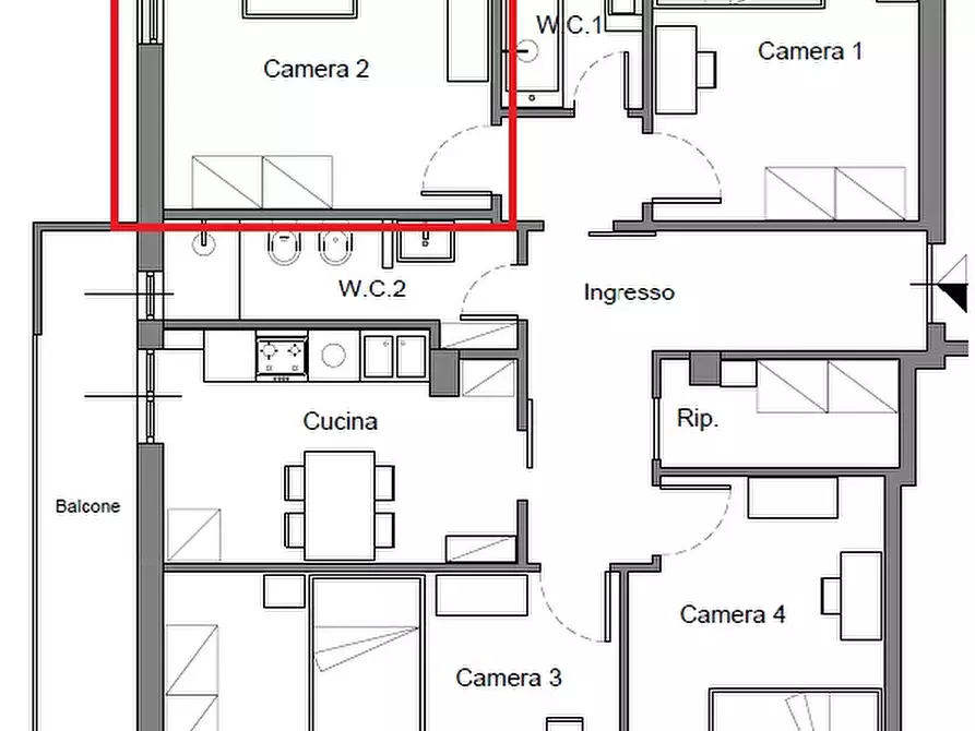 Immagine 21 di Camera in affitto  in viale famagosta a Milano