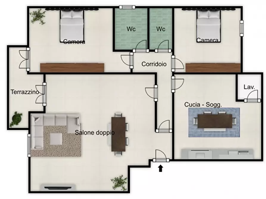 Immagine 22 di Appartamento in vendita  in Via Parrini a Palermo