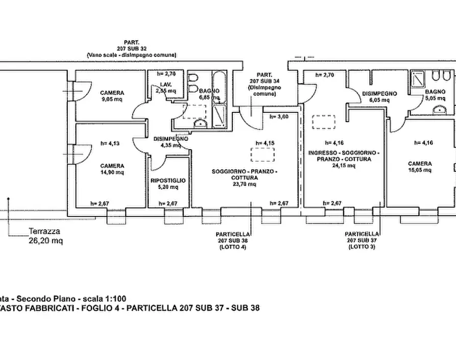 Immagine 7 di Appartamento in vendita  in Piazza abate Michele Colombo, 12 a Salgareda
