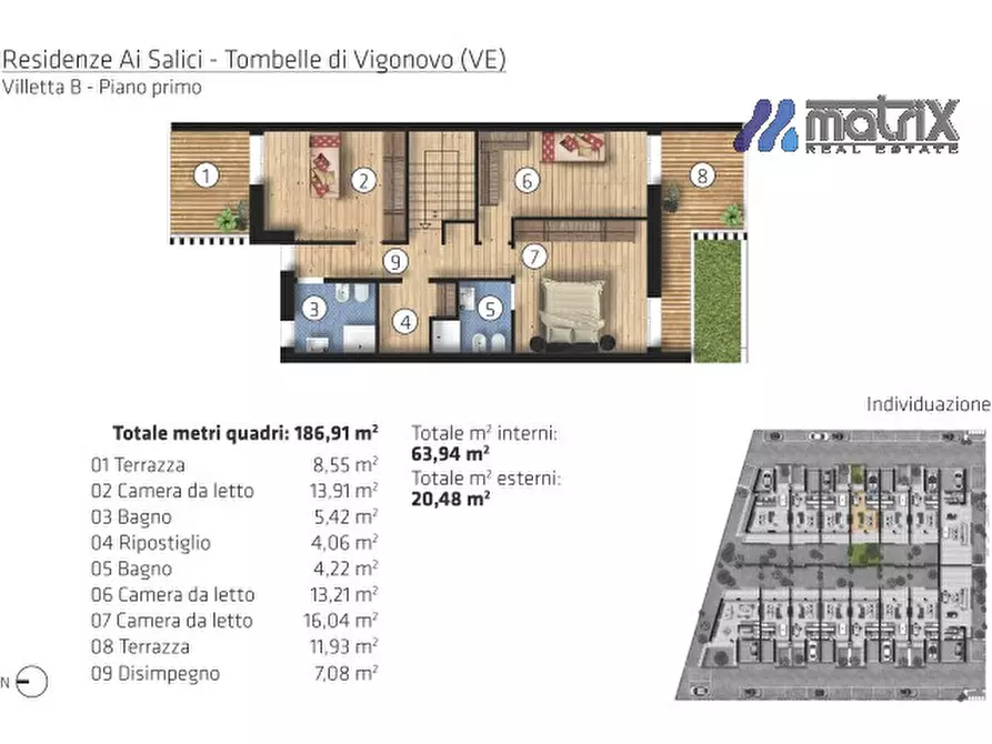 Immagine 33 di Appartamento in vendita  in Via dei Salici a Vigonovo