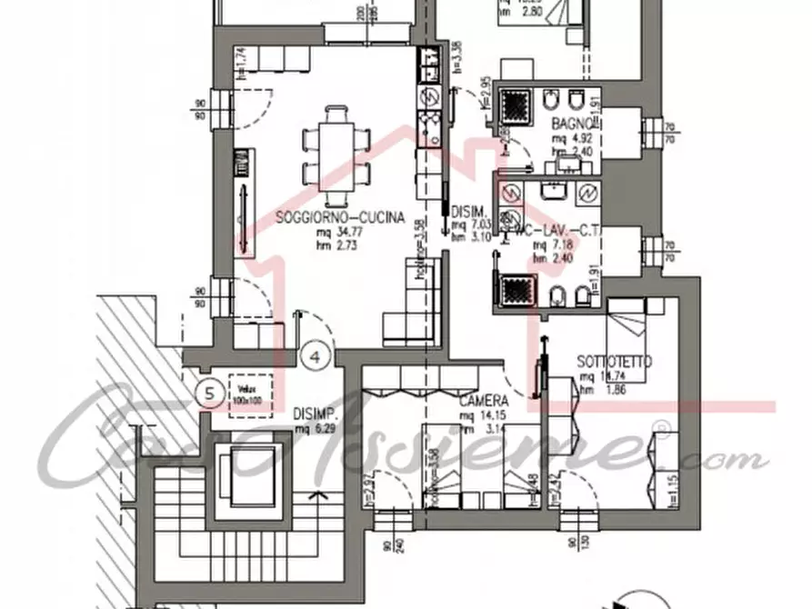 Immagine 51 di Attico in vendita  a San Martino Di Lupari