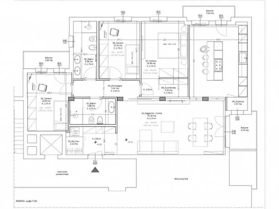 Immagine 34 di Appartamento in vendita  in Viale Monfenera a Treviso