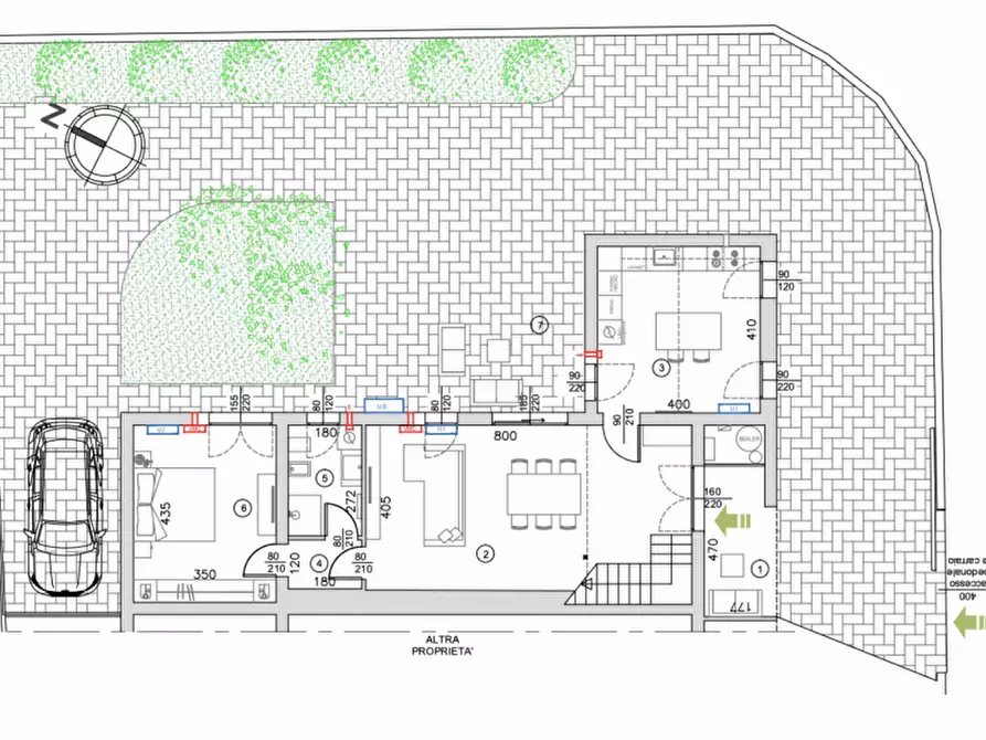Immagine 5 di Casa bifamiliare in vendita  in Via San Pio X a Ponte San Nicolò