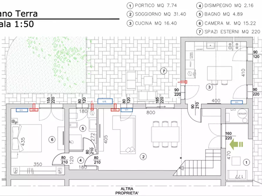 Immagine 6 di Casa bifamiliare in vendita  in Via San Pio X a Ponte San Nicolò