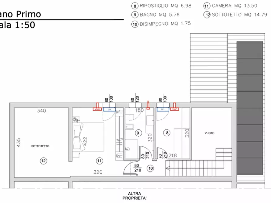 Immagine 7 di Casa bifamiliare in vendita  in Via San Pio X a Ponte San Nicolò