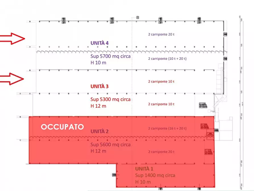 Immagine 8 di Capannone industriale in affitto  in Via Facca a Cittadella