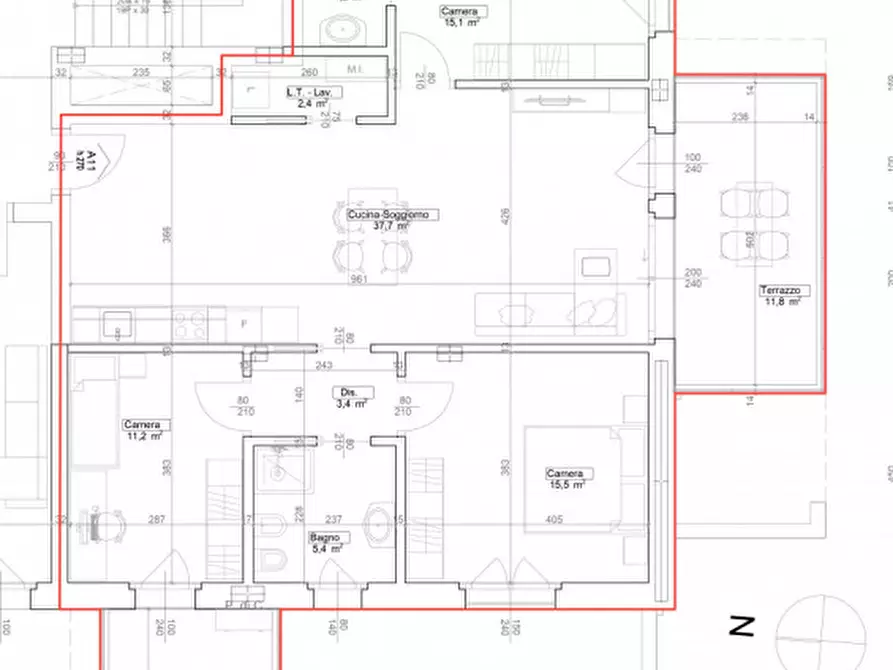Immagine 9 di Appartamento in vendita  in Via Nascimben a Treviso