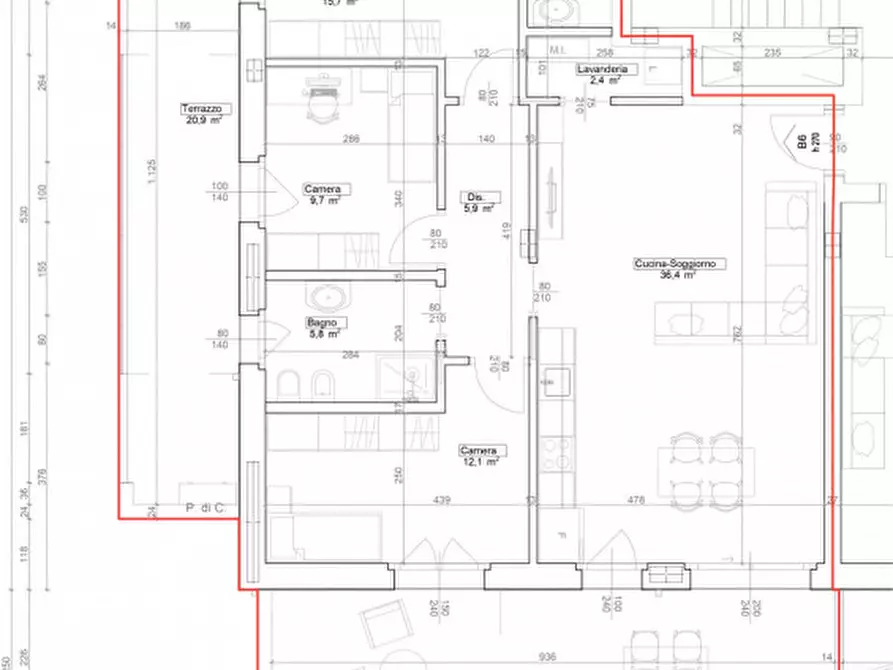 Immagine 12 di Appartamento in vendita  in Via Nascimben a Treviso