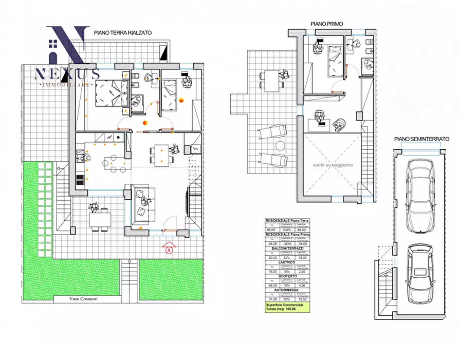 Immagine 4 di Casa bifamiliare in vendita  a San Costanzo