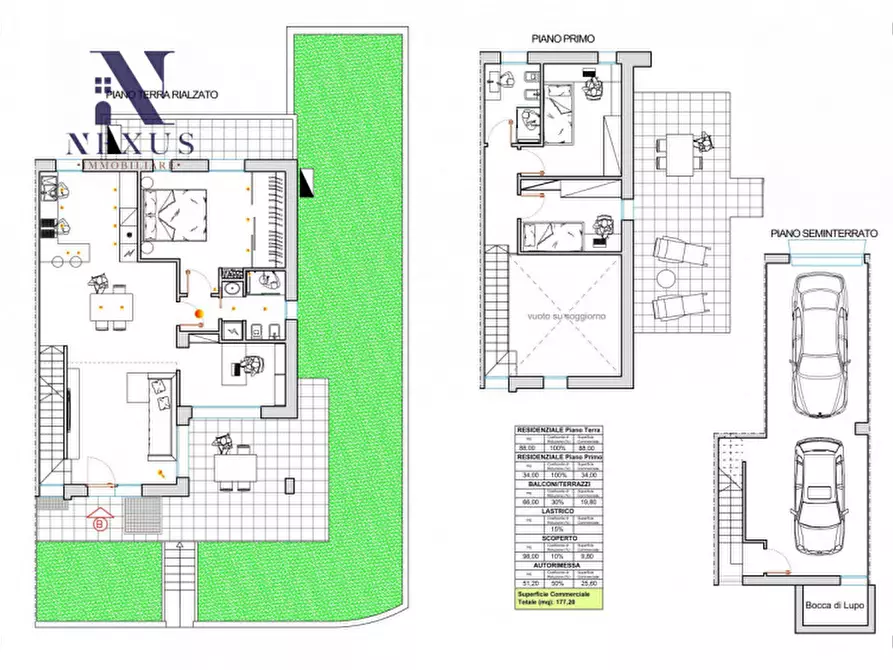 Immagine 4 di Casa bifamiliare in vendita  a San Costanzo