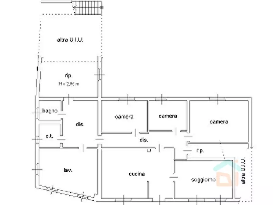 Immagine 21 di Casa bifamiliare in vendita  in via della vittoria 6 a Bagnaria Arsa