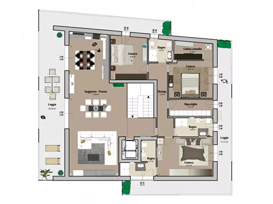 Immagine 15 di Attico in vendita  in Via Armando Diaz a Selvazzano Dentro