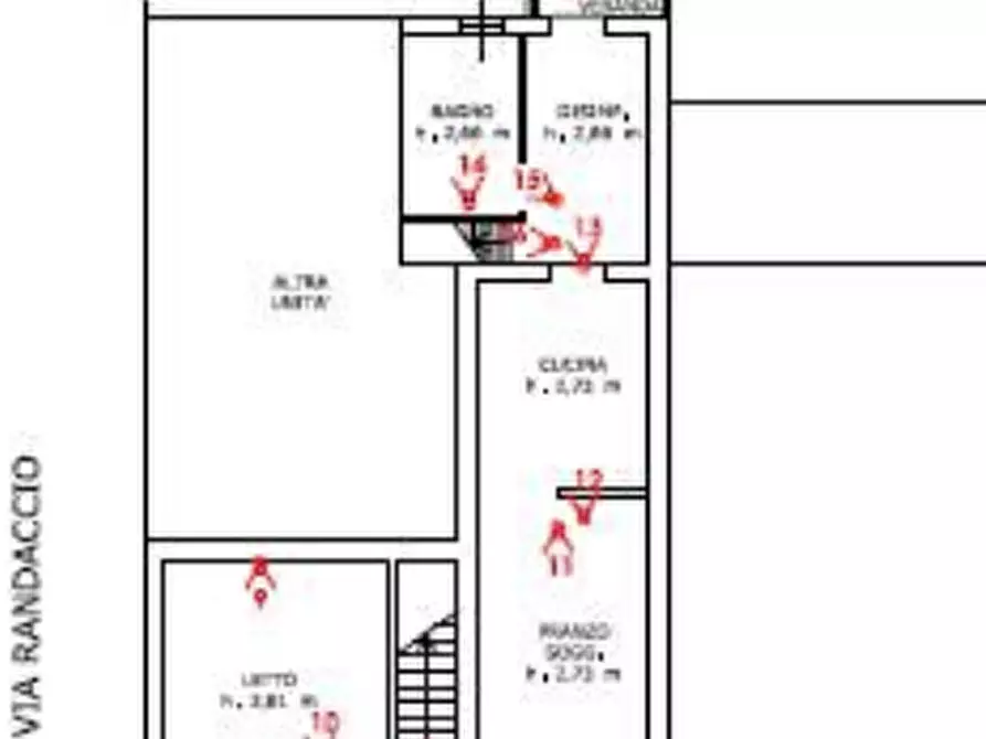 Immagine 2 di Appartamento in vendita  in Via Randaccio, 33 a Roncoferraro