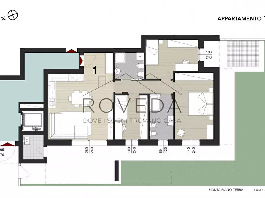 Immagine 2 di Appartamento in vendita  in Piazza Guglielmo Marconi a Casier
