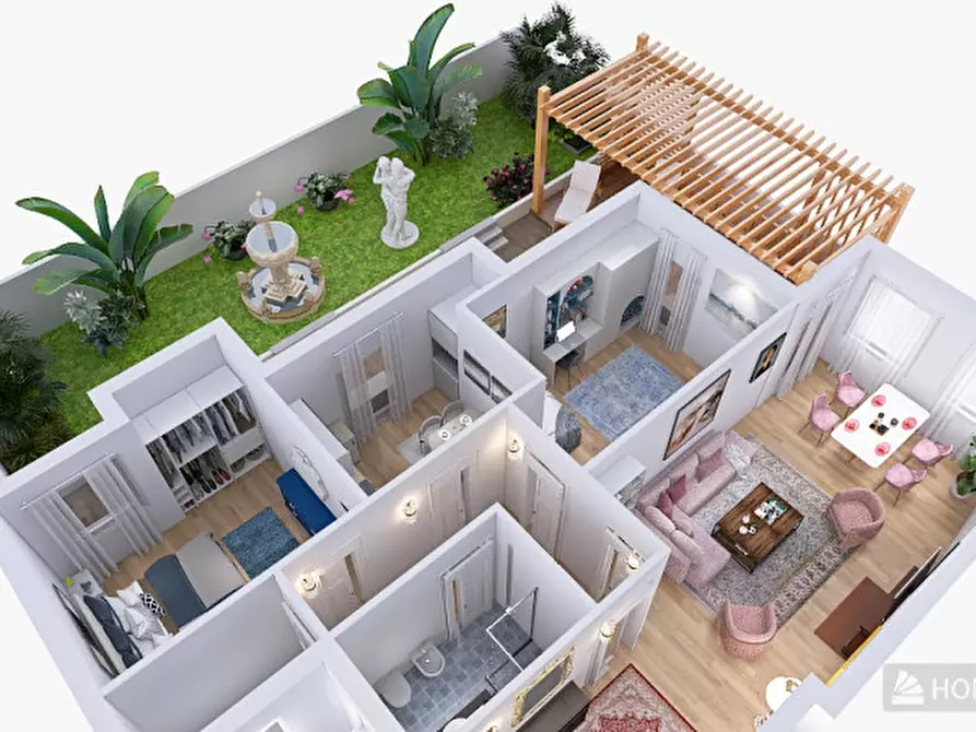 Immagine 36 di Appartamento in vendita  in Viale dei Colli Portuensi a Roma