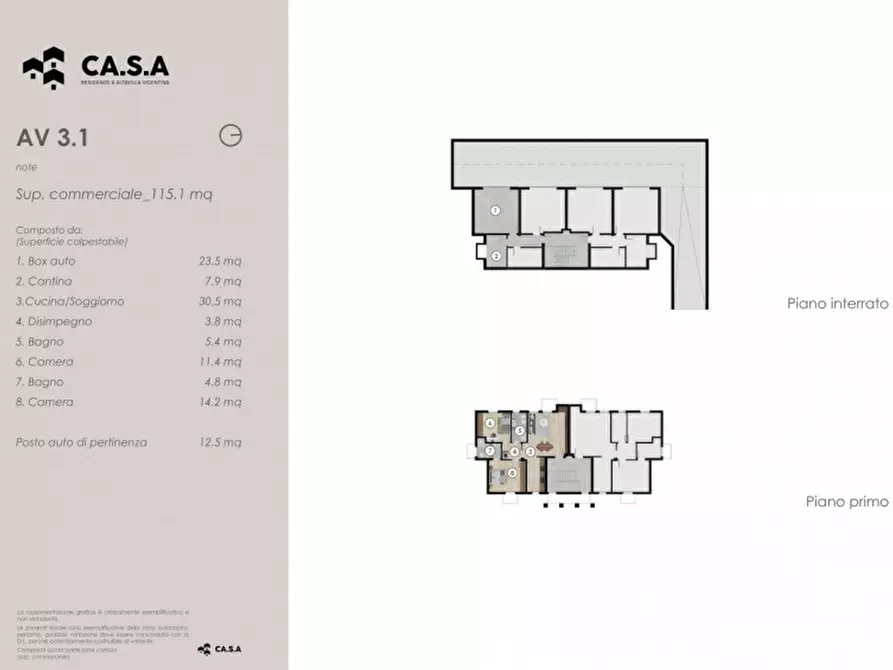 Immagine 10 di Appartamento in vendita  in Via Portule a Altavilla Vicentina