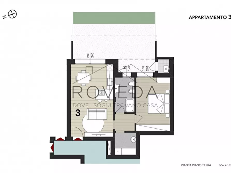 Immagine 3 di Appartamento in vendita  in Piazza Guglielmo Marconi a Casier