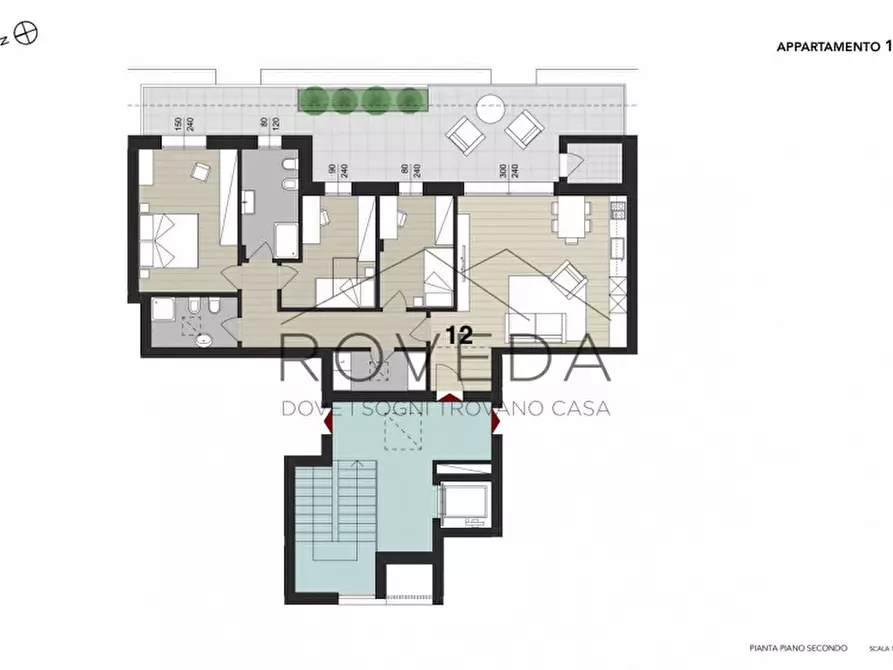 Immagine 5 di Attico in vendita  in Piazza Guglielmo Marconi a Casier