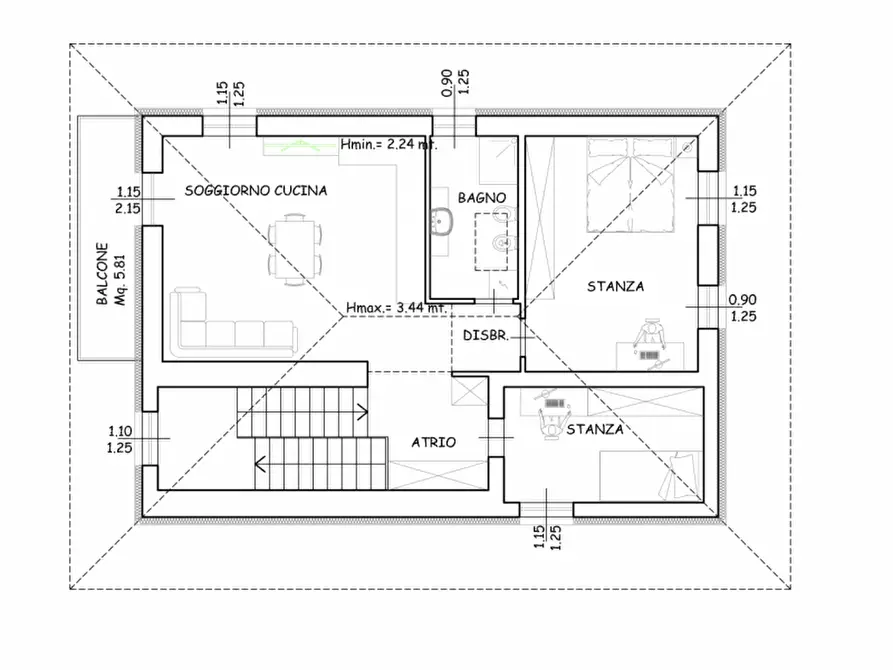 Immagine 13 di Appartamento in vendita  in VIA NAZIONALE 45 a Trento