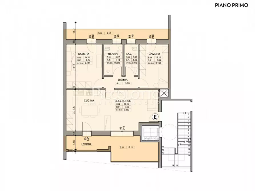 Immagine 11 di Appartamento in vendita  in via Leonardo da Vinci a Asolo
