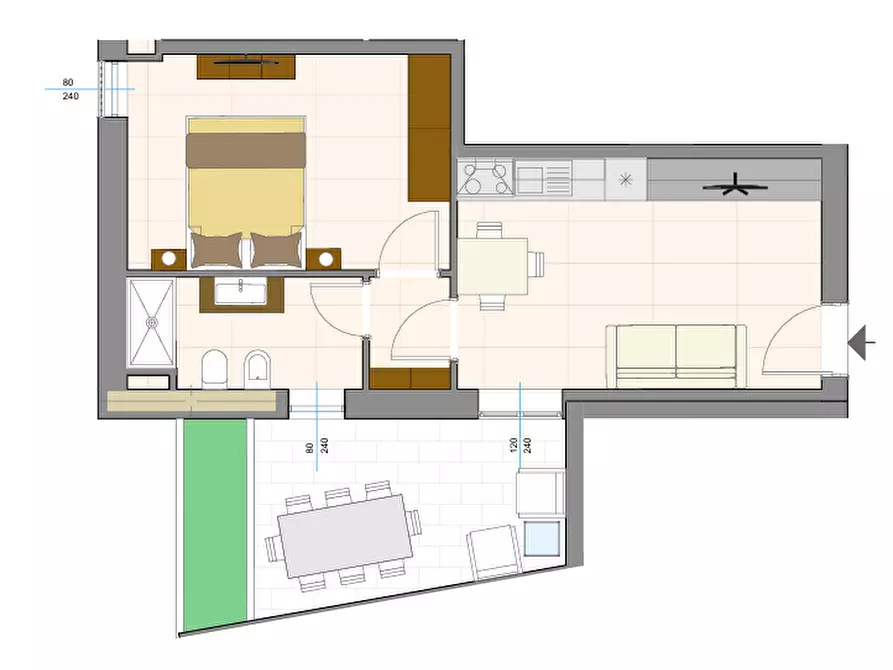 Immagine 6 di Appartamento in vendita  in Via De Chirico a Battipaglia