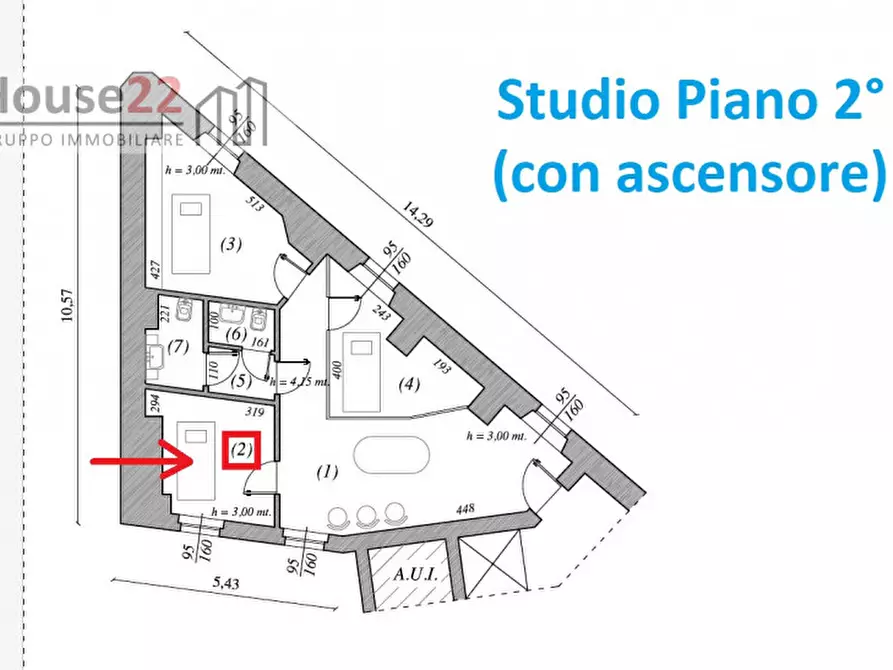 Immagine 10 di Ufficio in affitto  in PIAZZALE CREMONA 8 a Brescia
