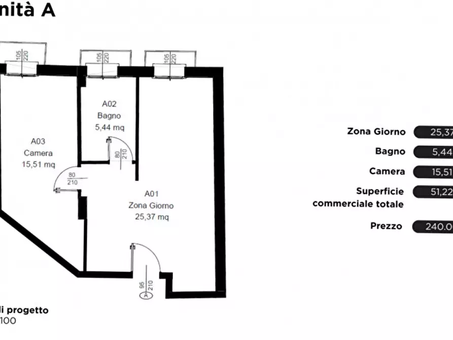 Immagine 7 di Appartamento in vendita  in Via Santa Rosa a Padova