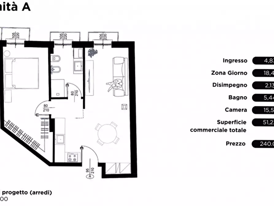 Immagine 8 di Appartamento in vendita  in Via Santa Rosa a Padova