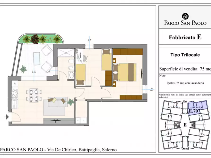 Immagine 5 di Appartamento in vendita  in Via De Chirico a Battipaglia
