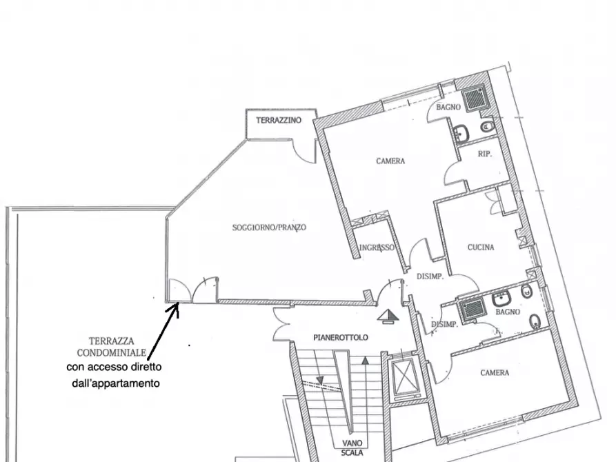 Immagine 30 di Appartamento in affitto  in Via degli Orti della Farnesina a Roma