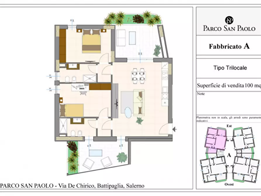 Immagine 5 di Appartamento in vendita  in Via De Chirico a Battipaglia