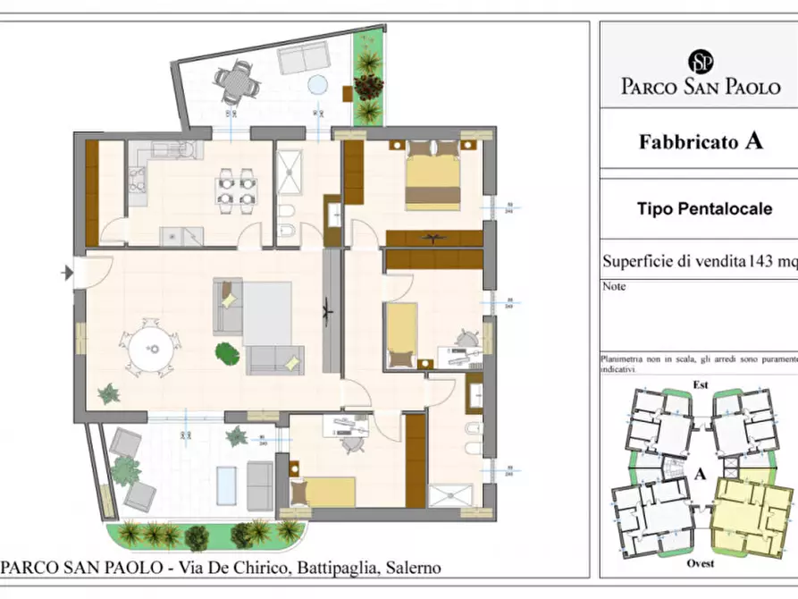 Immagine 5 di Appartamento in vendita  in Via De Chirico a Battipaglia