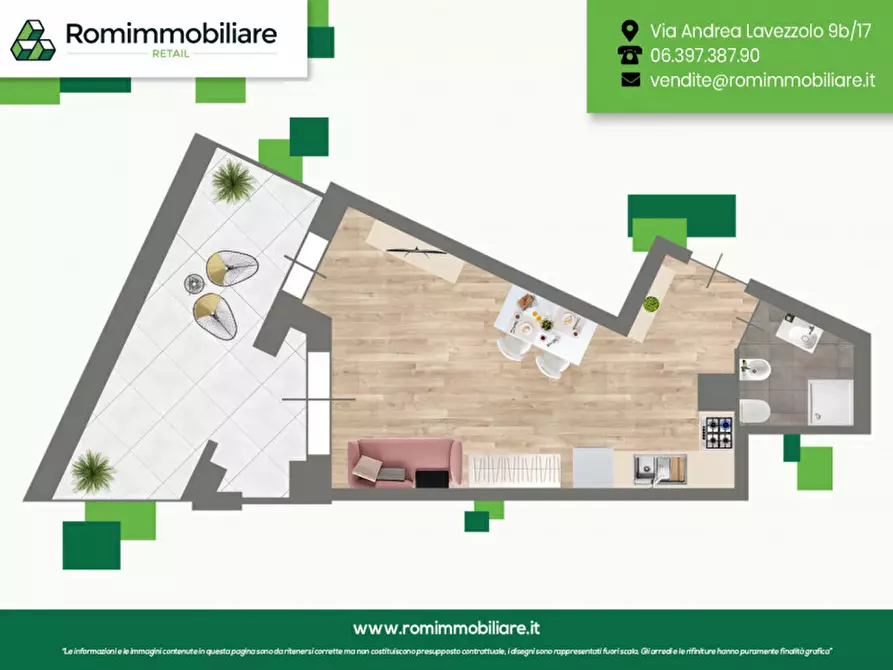 Immagine 10 di Appartamento in vendita  in Viale Leonida Tonelli a Roma