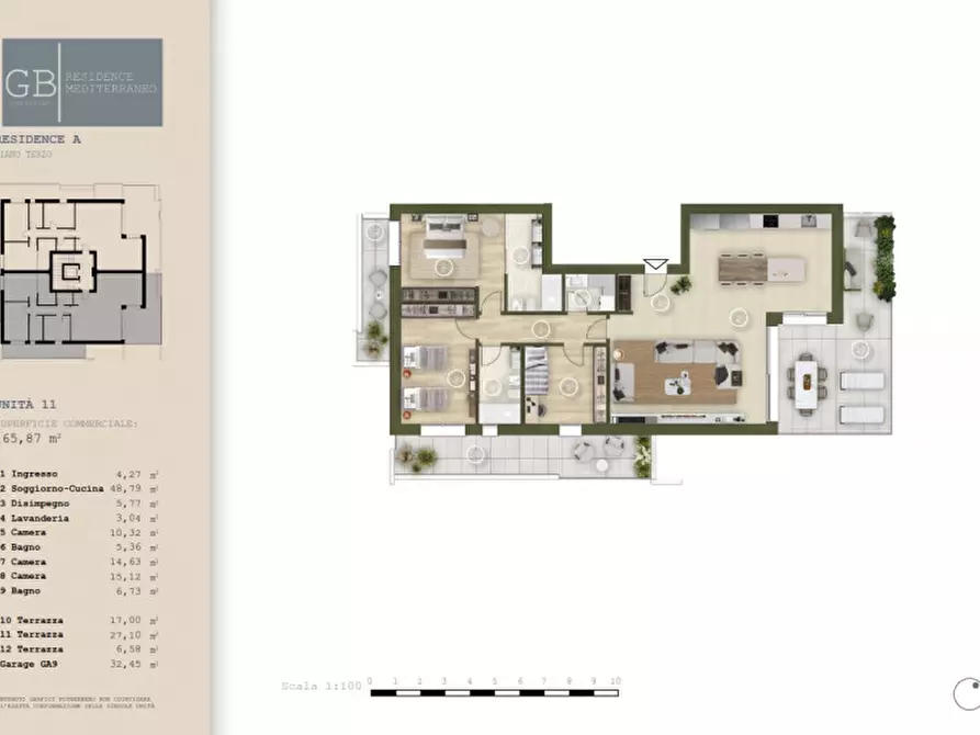 Immagine 1 di Attico in vendita  in Via Antonio Magarotto a Abano Terme