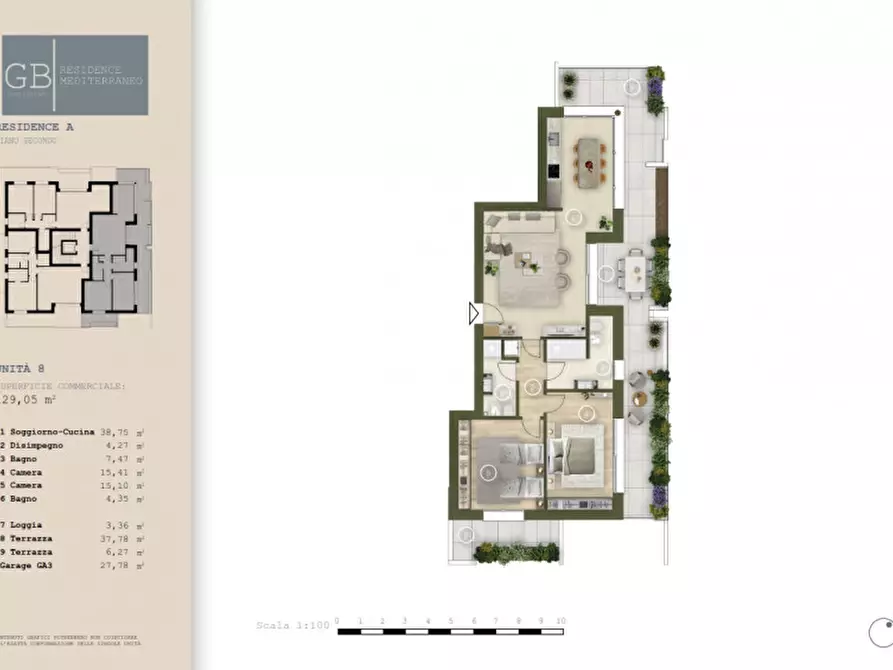 Immagine 2 di Appartamento in vendita  in Via Antonio Magarotto a Abano Terme