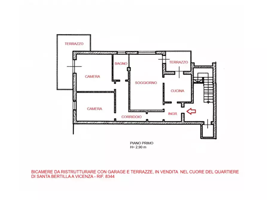 Immagine 22 di Appartamento in vendita  in via legione antonini a Vicenza