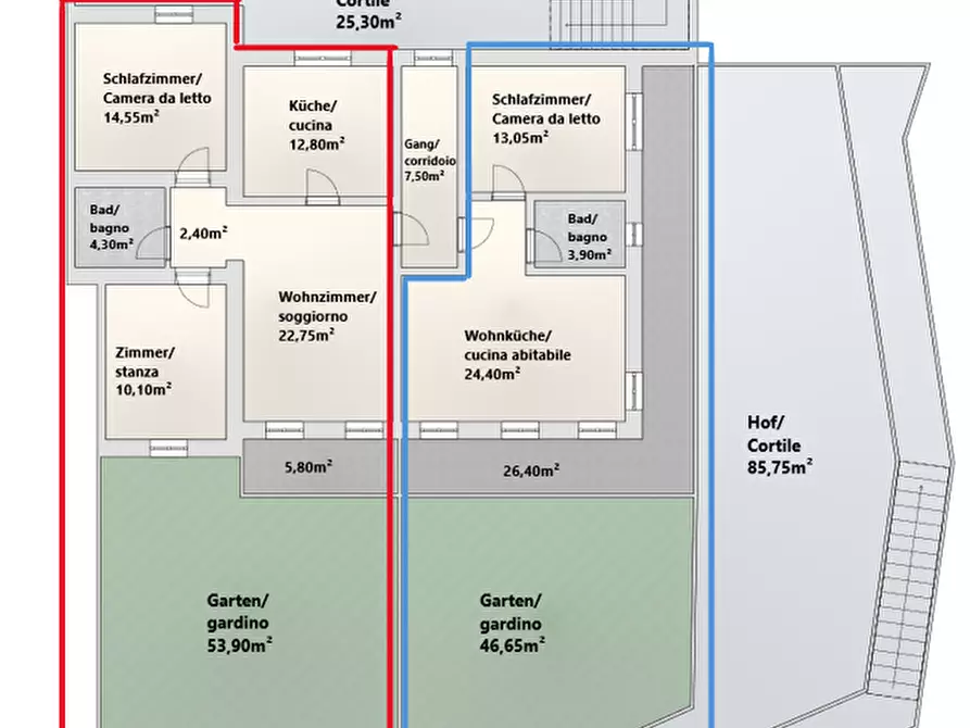 Immagine 13 di Villetta a schiera in vendita  in Glaning a San Genesio Atesino .Jenesien.