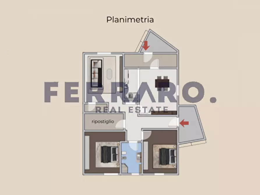 Immagine 34 di Appartamento in vendita  in Via Tommaso Salsa a Treviso