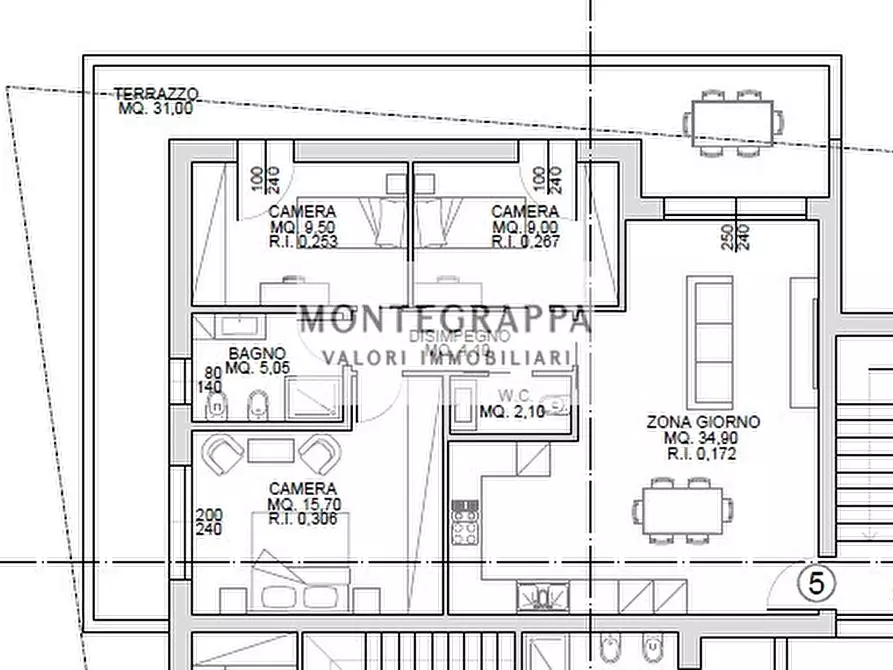 Immagine 5 di Appartamento in vendita  in Via Volon a Loria