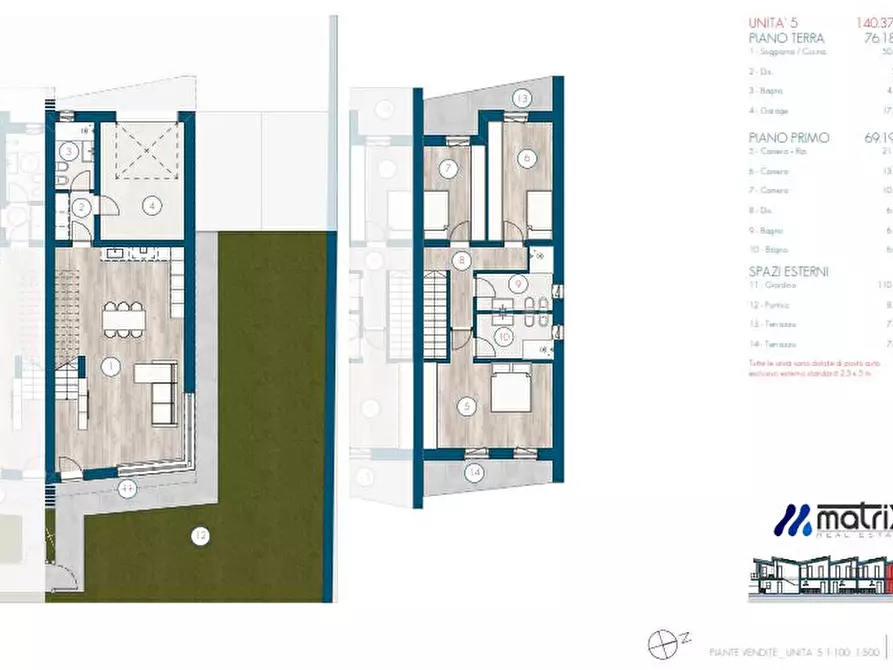 Immagine 36 di Villetta a schiera in vendita  in via vigonovese a Saonara