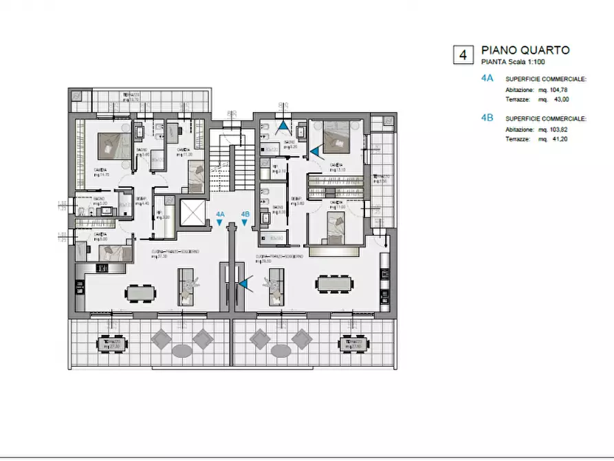 Immagine 3 di Appartamento in vendita  in Viale Marconi a Pordenone