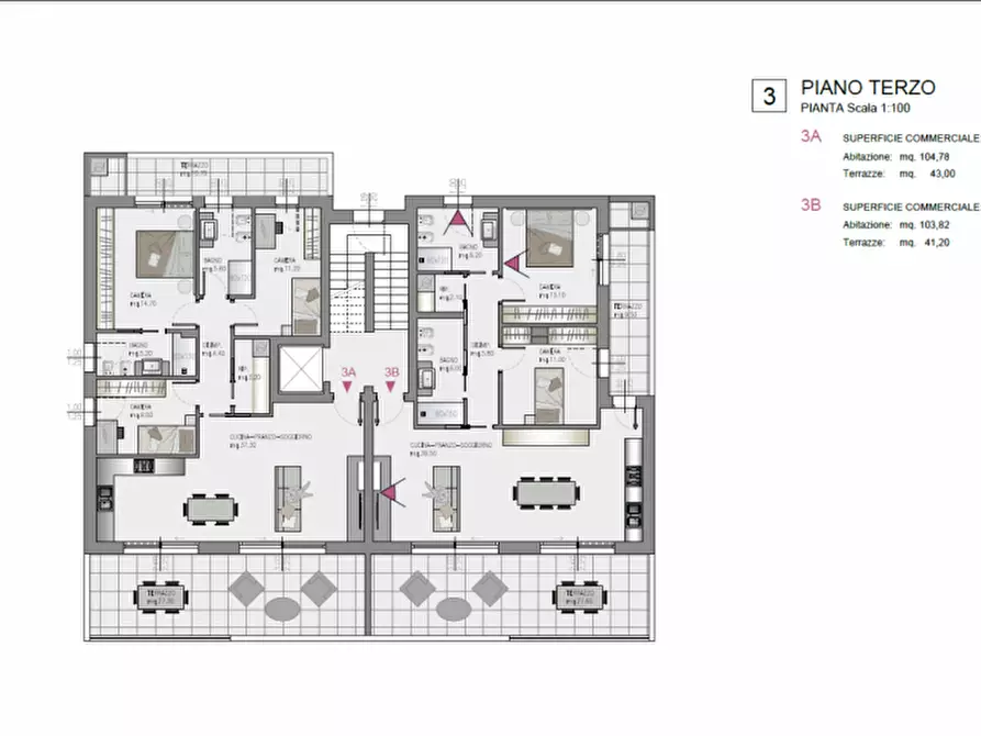 Immagine 6 di Appartamento in vendita  in Viale Marconi a Pordenone
