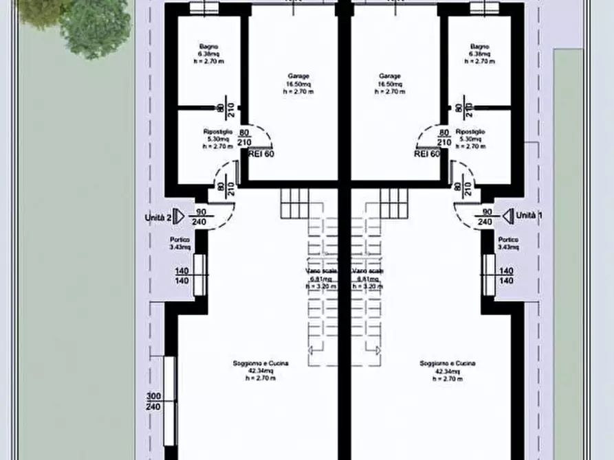 Immagine 3 di Casa bifamiliare in vendita  in Via Luigi Pirandello a Albignasego