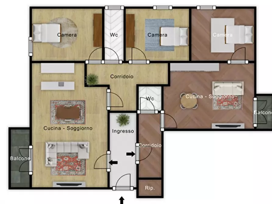 Immagine 28 di Appartamento in vendita  in Via Pietro Scaglione a Palermo